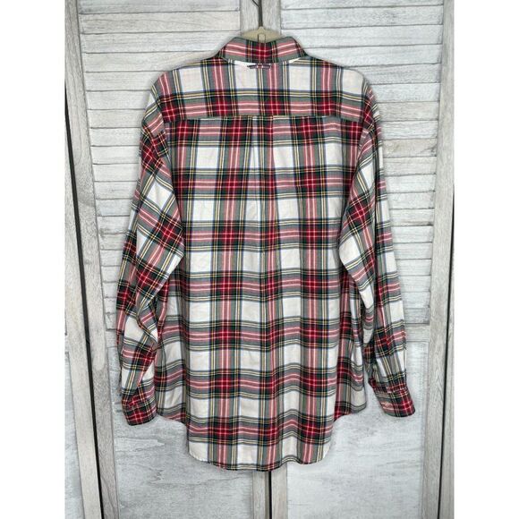 Tommy Hilfiger Tartan Plaid Flannel Button Down Shirt Size Large - Picture 2 of 6